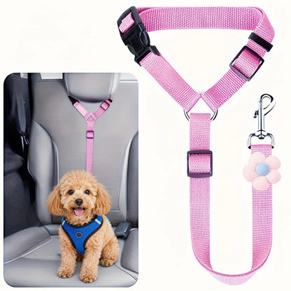 Pawzseek Car SUV Suitable for 1Pc Dog Seat Belt, Used for Vehicle Safety, Pet Car Rope Safety Rope, Seat Belt for Dogs in the Car, Dog Seat Belt Buckle, Dog Car Seat Belt Harness Straps Christmas Gift